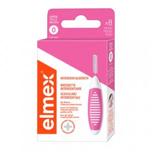 ELMEX Interdentalbürsten ISO Gr.0 0,4 mm rosa